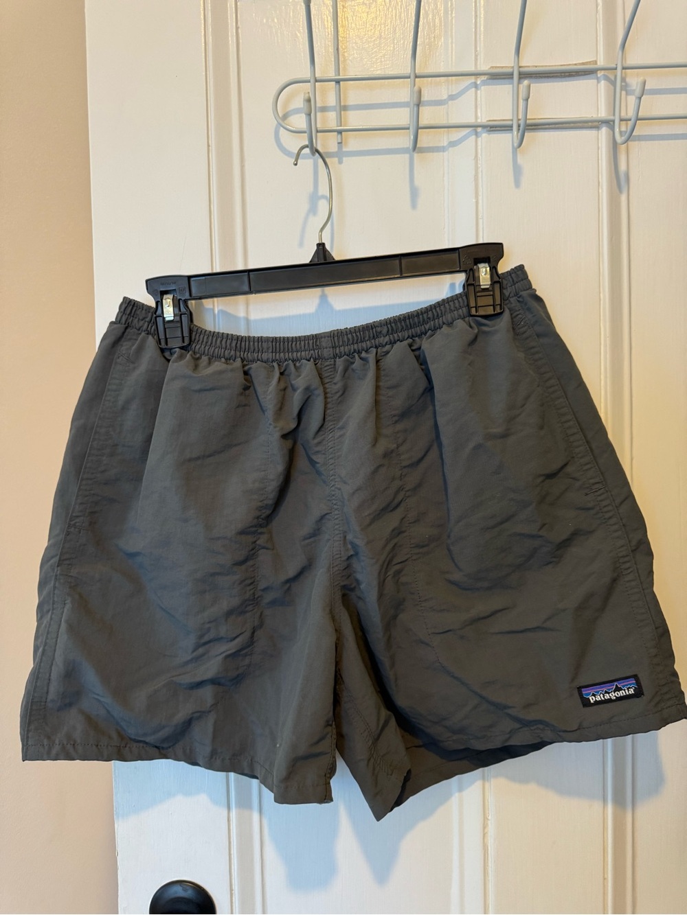 Patagonia Men’s Baggies 5” Charcoal Gray Lightweight Hybrid Shorts